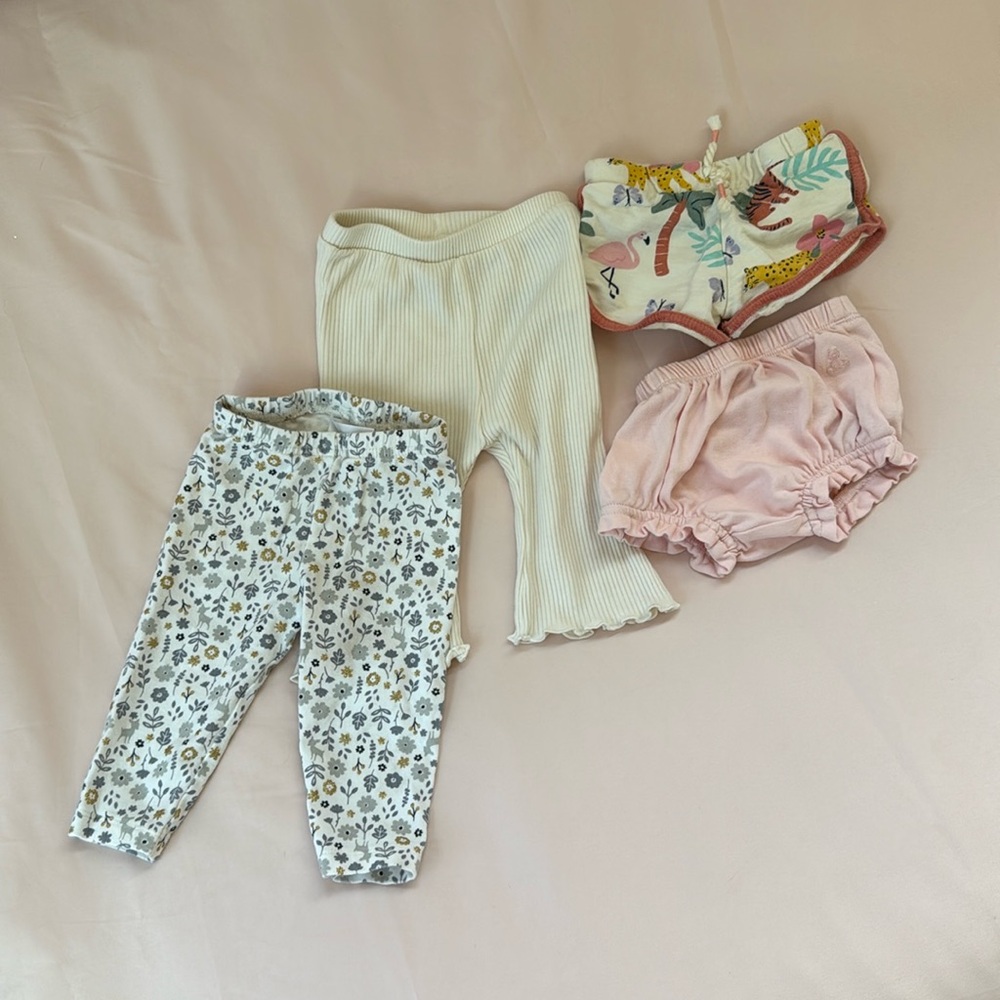 Baby girl bottoms lot